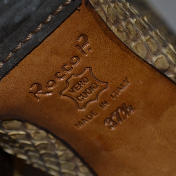 Rocco P. Vero Cuoio Python Snake Boot Vintage 37.5 - Picture 8 of 8